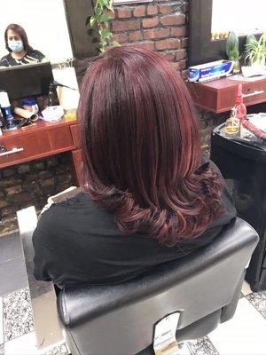 Color and blow dry