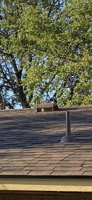 New roof with vent.