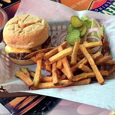 Cheeseburger with French Fries