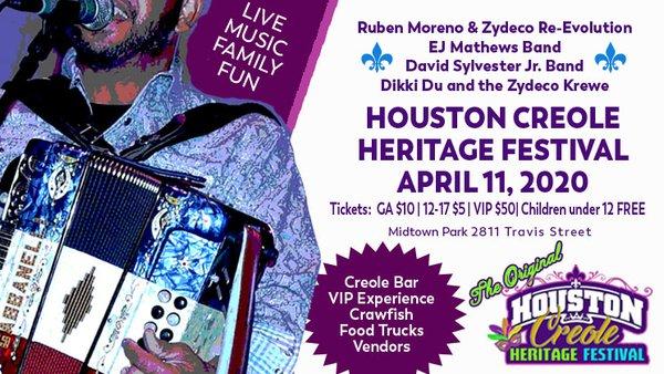 Upcoming Houston Creole Heritage Festival