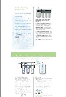 The ultra pure drinking water system.