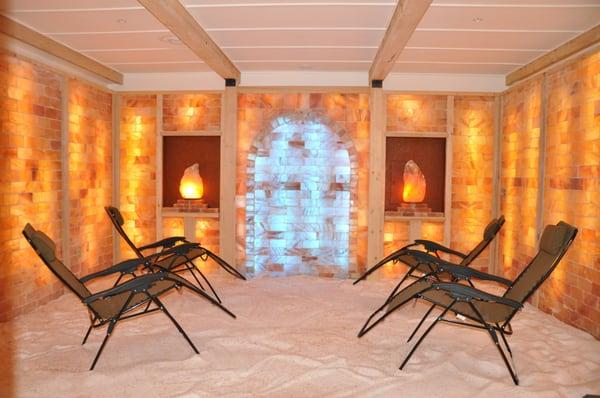 Discover healing benefits of salt therapy in the cave at Glacier Salt Cave & Spa.