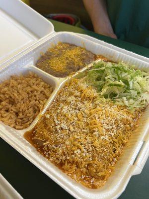 Beef Enchilada Combo Plate