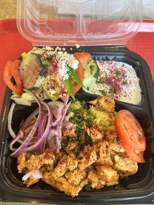 Chicken gyro platter