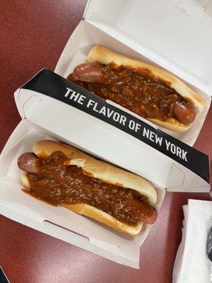 Ordered (2) Two Chili Dogs ($5.99 ea.) Look worth it?  Doesn't to me.