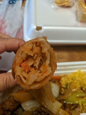 Interior of Egg roll