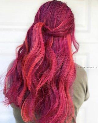 Unicorn rainbow hair