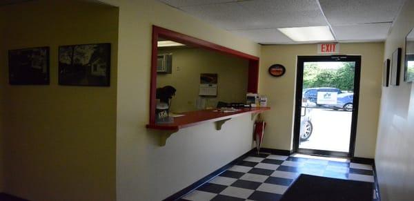 Lobby of Ourisman Autobody of Alexandria