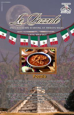 Now serving artesian Pozole Starting Nov/ 15/2024 and every weekends only!! Delicious