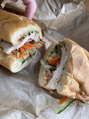 Marinated Chicken Banh Mi Sandwich