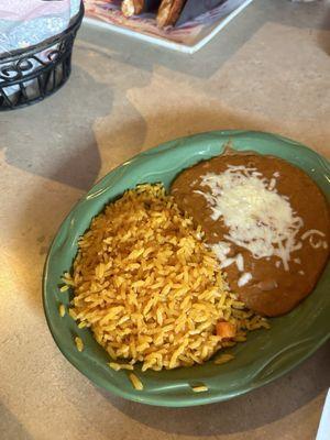 Side Rice with frijoles