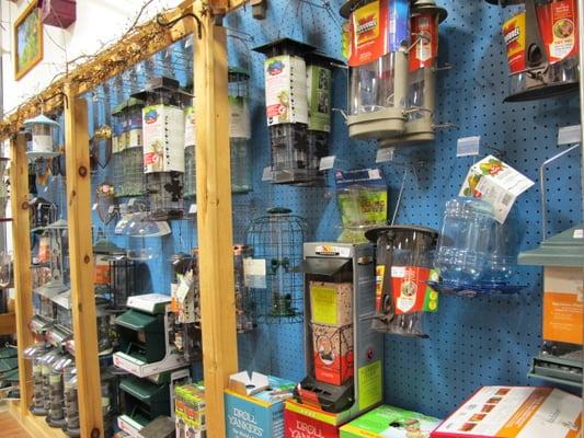 tremendous selection of bird feeders / supplies