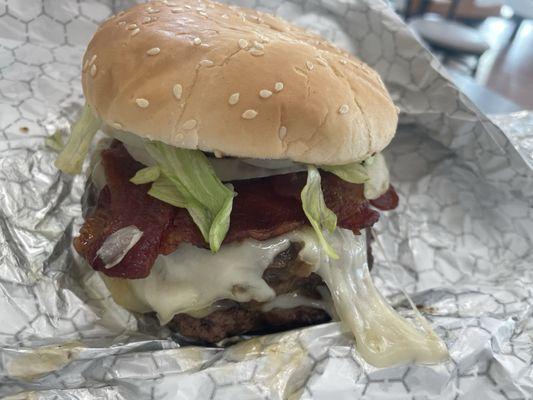 Mushroom Swiss burger