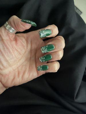 New holiday nails.