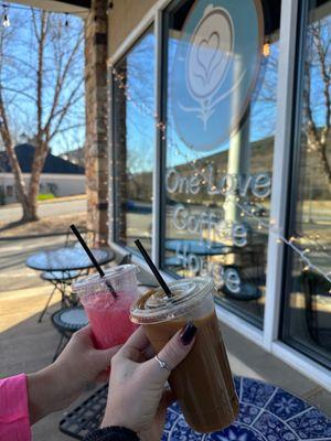 Strawberries and cream soda, gingerbread cold brew