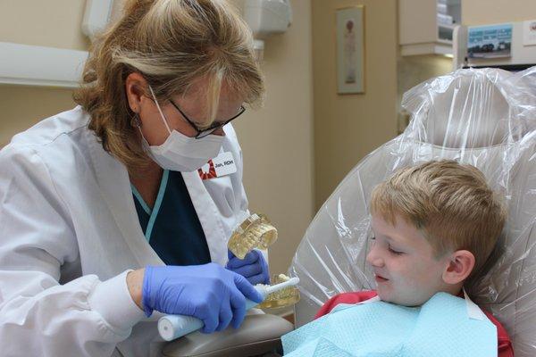 We like to start our patients our young with great oral hygiene!