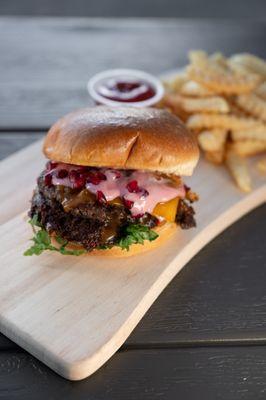 Pomegranate burger