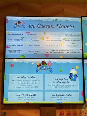 Ice cream flavors