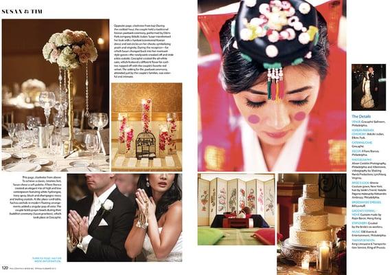 BDK|MINT and BDK|MINT client in Philadelphia Wedding Magazine 2012