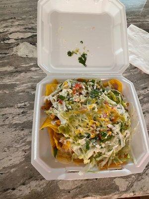 Nachos with chicken