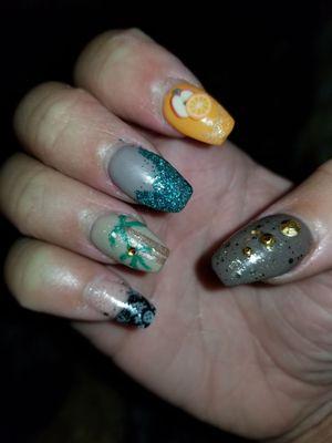 My favorite nails done by Mary and Courtney! Thank you so much for taking the time to do my nails exactly how I wanted.