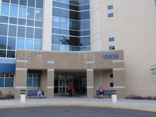 Entrance into the main building.