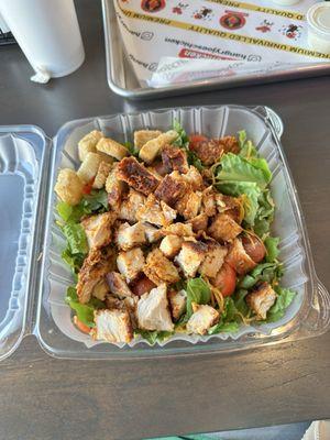 Mild chicken tenders salad