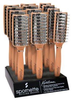 Speacially designed thermal vent brush for use with Keratin and other heat bazed hair treatments.