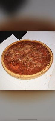 Chicago style pan pizza