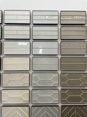 Inside: there's a whole wall of discontinued tiles