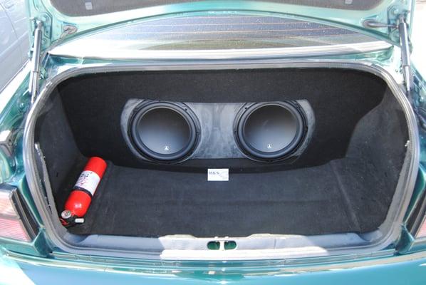 Fiberglass enclosure for two 12" JL W3's