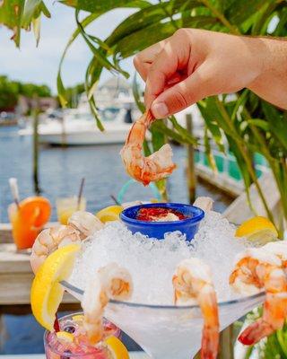 A photo of our Colossal Shrimp Cocktail