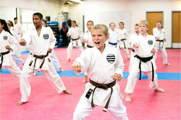 Some of our advanced youth classes at our main dojo location in Palatine.