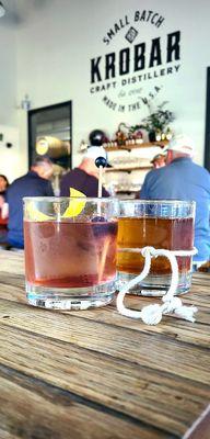 Gin Old Fashioned and Coconut Cowboy