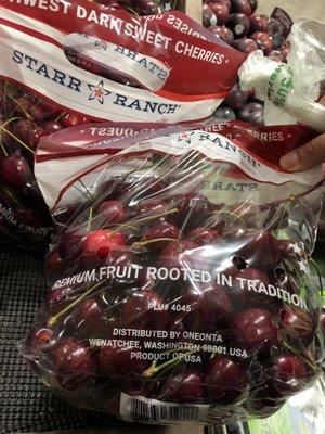 Cherries: $4.99/lbs