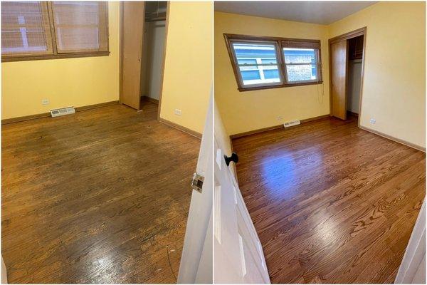 Before (left) and After with ADR Flooring (right)