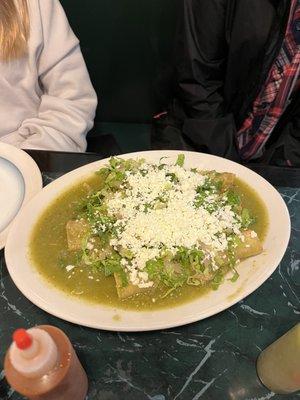 Tacos en salsa Verde