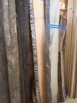 Live edge slabs etc