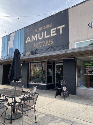 Store front amulet tattoos