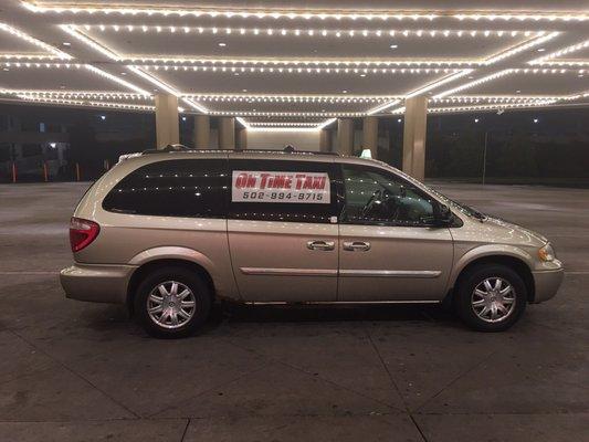 $2.00 to get in and $2.00 a mile with on Time Taxi serving the southern Indiana area only.