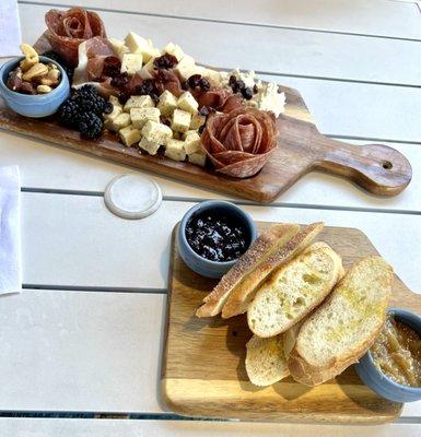 Meat & cheese board- always a hit!