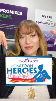 We offer hometown heroes downpayment assistance, to help hard-working people get a home.