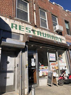 They no longer display the "Forest Hills Coffee Shop" signage, and put up their own small signage at the window