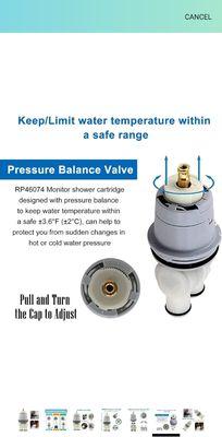 Delta shower cartridge temperature adjustment. 
By manufacture it set on 2/3rd and water is warm 
Need to pull and turn to make it hot