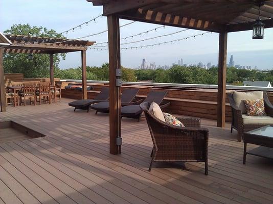 Roof top deck project--view 1.