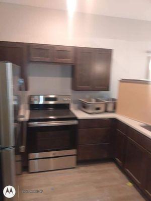 New kitchen cabinets and appliances