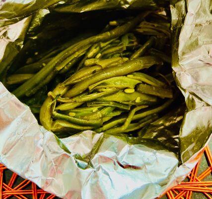 to go - bag of green beans