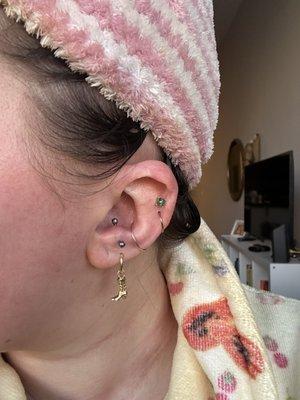 Anti-tragus piercing