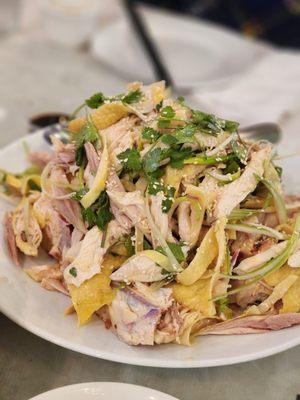 Shredded chicken salad