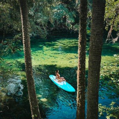 Paddle boarding at Blue Springs